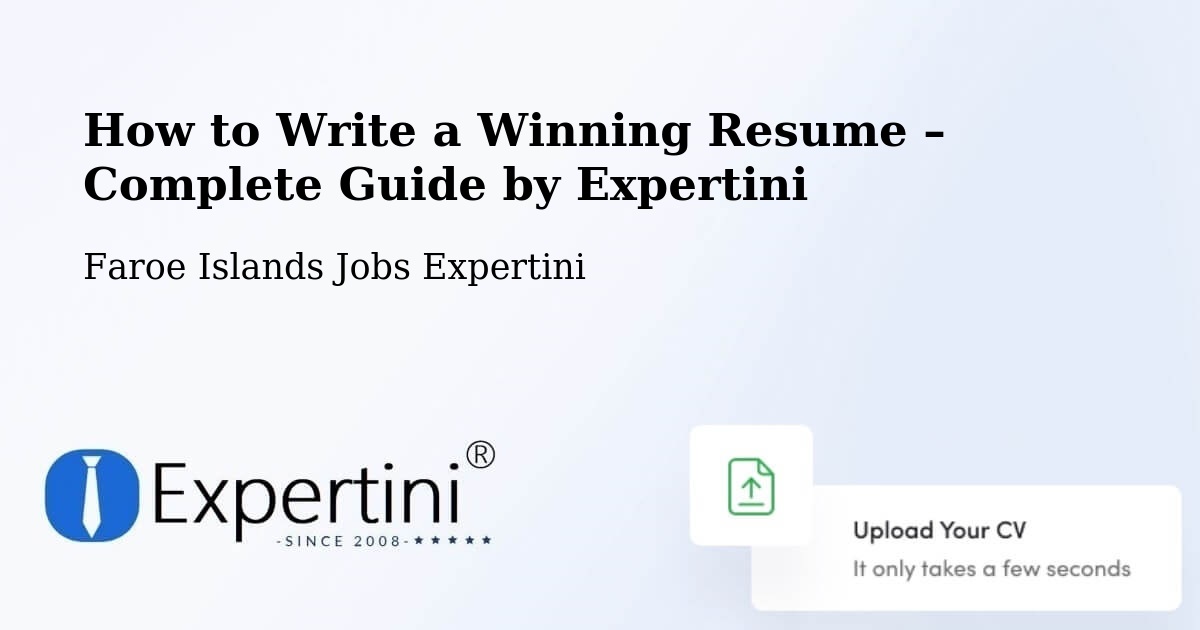 Resume Writing Guide for Job Seekers – Kráir - Kráir, Faroe Islands Jobs Expertini